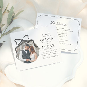 Elegantes Bow All-in-One-Foto für feierliche Hochz