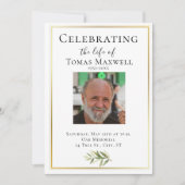 Elegantes Branch Foto Feier des Lebens Einladung (Vorderseite)