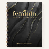 Elegantes Brand Spiral Notebook Notizblock (Vorderseite)