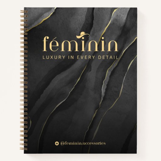 Elegantes Brand Spiral Notebook Notizblock (Vorderseite)