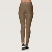 Elegantes Braun Gold Vierblättriges Kleeblatt Must Leggings (Rückseite)