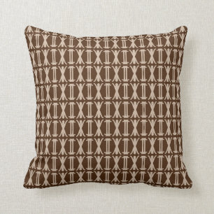 Elegantes Braun und Beige Kissen