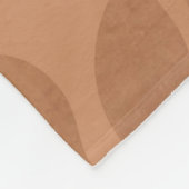 Elegantes braunes Abstraktes Herbstleaves-Muster Fleecedecke (Ecke)