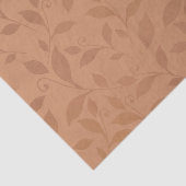 Elegantes braunes Abstraktes Herbstleaves-Muster Seidenpapier (Ausschnitt)