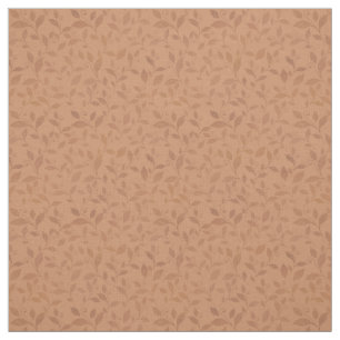 Elegantes braunes Abstraktes Herbstleaves-Muster Stoff