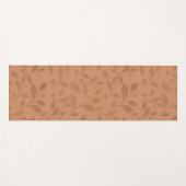 Elegantes braunes Abstraktes Herbstleaves-Muster Yogamatte (Vorderseite (Horizontal))