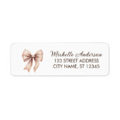 Elegantes, braunes Cow-Rücksendesiegel (Vorne)