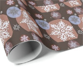 Elegantes braunes geschenkpapier (Rolleneckpunkt)