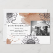 Elegantes, braunes, graues Party aus dem DIY-Foto Einladung (Vorderseite)