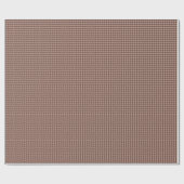 Elegantes braunes Houndstooth-Klassiker-Muster Geschenkpapier (Flach)