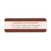 Elegantes braunes Minimaldesign (Vorne)