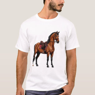 Elegantes braunes Pferd T-Shirt