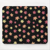 Elegantes braunes rotes Herbstmuster | Mousepad (Vorne)