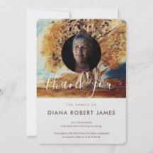 Elegantes braunes Rustikales Foto Beileid