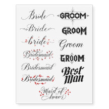 Elegantes Braut & Bräutigam Hochzeitsgesellschaft