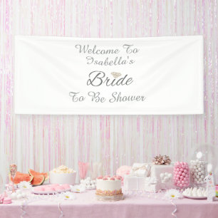 Elegantes Braut-Skript-Diamant-Brautparty-Set Banner