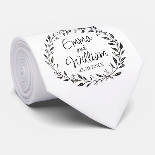 Elegantes Bräutigam Krawatte (Gerollt)