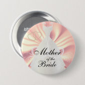 Elegantes Brautkleid auf Rosen-Satin Button (Vorne & Hinten)