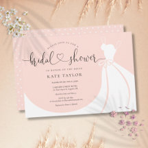 Elegantes Brautkleid Rosé Brautparty