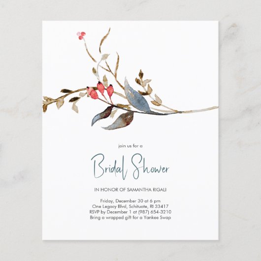 Elegantes Brautparty (Vorderseite)