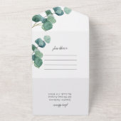 Elegantes Brautparty All In One Einladung (Außenbereich)