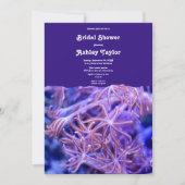 Elegantes Brautparty an den Korallenriffen Einladung (Vorderseite)