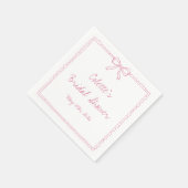 Elegantes Brautparty an der Grenze Serviette (Ecke)