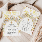 Elegantes Brautparty aus Goldfolie Einladung