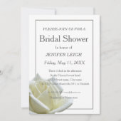 Elegantes Brautparty aus Rosenholz Einladung (Vorderseite)