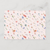 Elegantes Brautparty Begleitkarte (Rückseite)