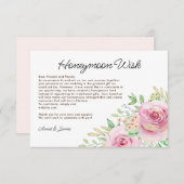 Elegantes Brautparty Begleitkarte (Vorne/Hinten)