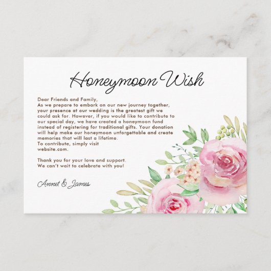 Elegantes Brautparty Begleitkarte (Vorderseite)