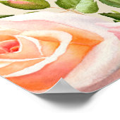 Elegantes Brautparty Begrüßungszeichen Poster (Ecke)