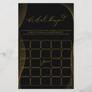 Elegantes Brautparty Bingo Game