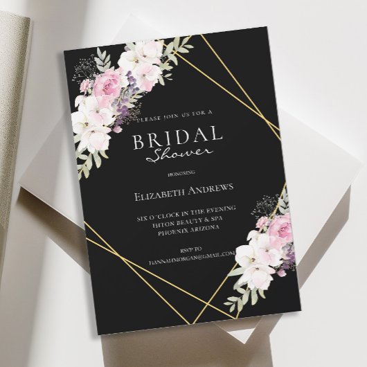 Elegantes Brautparty Boho Einladung