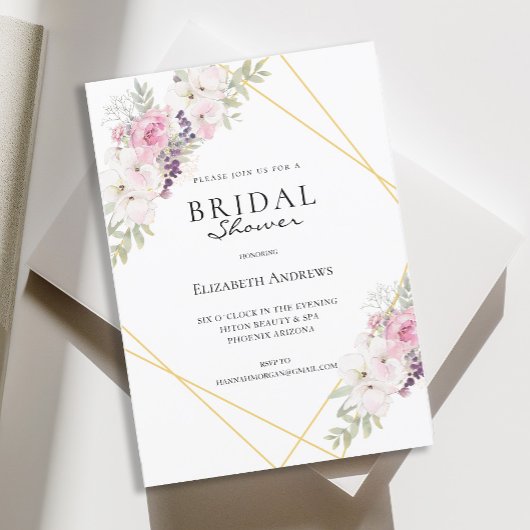 Elegantes Brautparty Boho Einladung