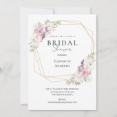 Elegantes Brautparty Boho Einladung (Vorderseite)