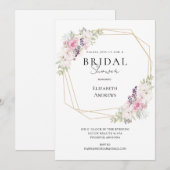 Elegantes Brautparty Boho Einladung (Vorne/Hinten)