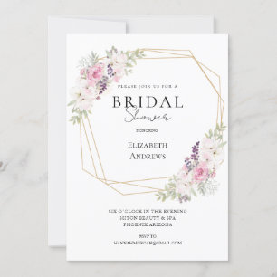 Elegantes Brautparty Boho Einladung
