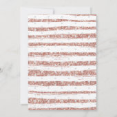 Elegantes Brautparty Brunch & Bubbly Einladung (Rückseite)