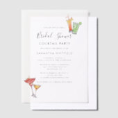 Elegantes Brautparty Cocktail Party Pergament Einladungen (Versetzt)