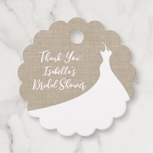 Elegantes Brautparty Danke, dass Sie sich begraben Geschenkanhänger (Vorderseite)