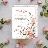 Elegantes Brautparty Dankeskarte