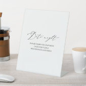 Elegantes Brautparty Date Night Jar Sign Sockelschild (In SItu)