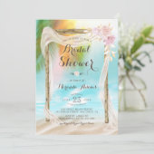 Elegantes Brautparty des Blumenstraums Einladung (Stehend Vorderseite)