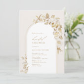 Elegantes Brautparty des Botanischen Parks Einladung (Stehend Vorderseite)