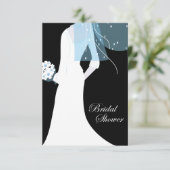 elegantes Brautparty Einladung (Stehend Vorderseite)