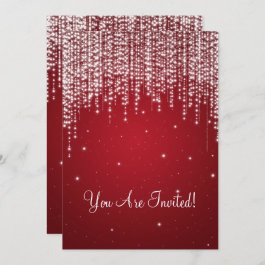 Elegantes Brautparty Einladung (Vorne/Hinten)