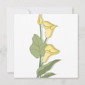 Elegantes Brautparty Einladung (Rückseite)