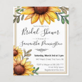 Elegantes Brautparty Einladung (Vorderseite)